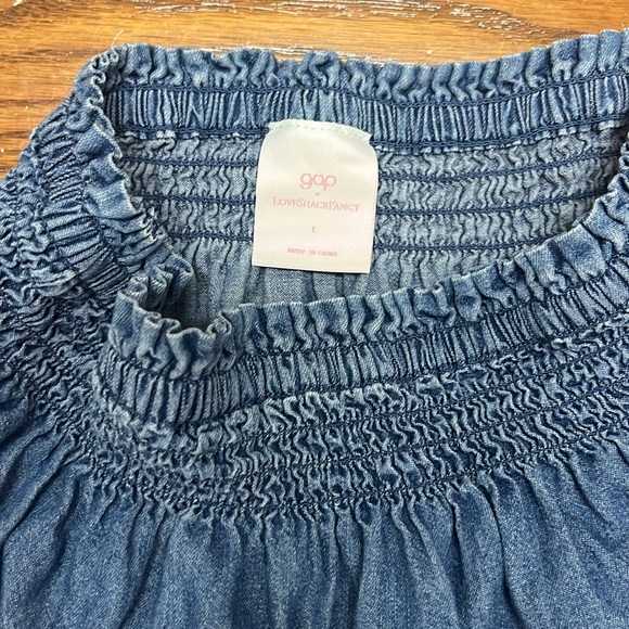 LoveShackFancy X GAP Denim Skirt Size Large - Picture 2 of 2
